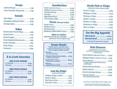 jolly rogers menu.
